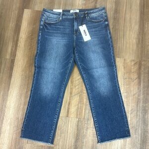 NWT Mica midrise slim straight crop jeans sz 32